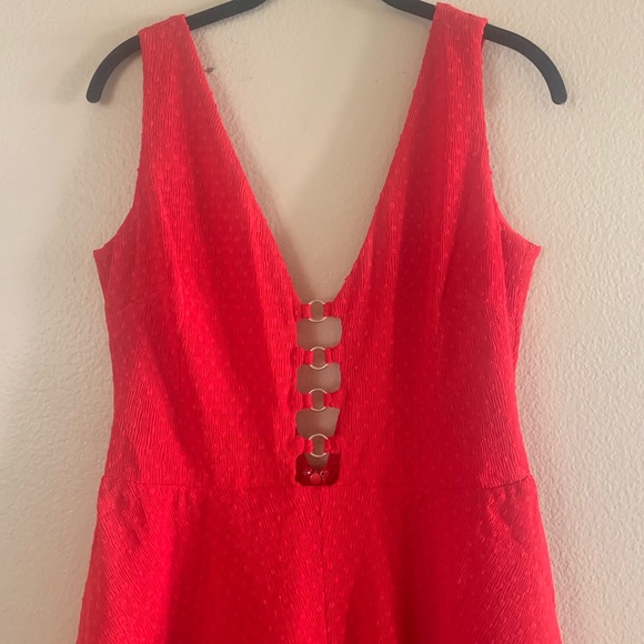 NWT Bentley Red Romper - Picture 5 of 8